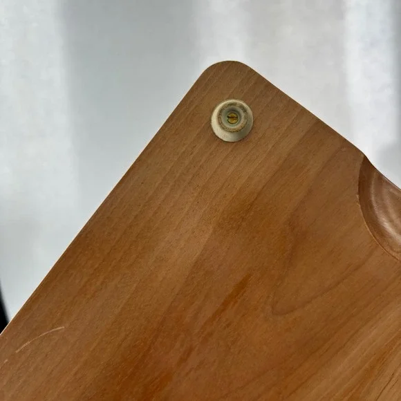 Vintage Mid Century Modern Wheat Design Serving Tray with Turquoise Tile - Picture 11 of 13